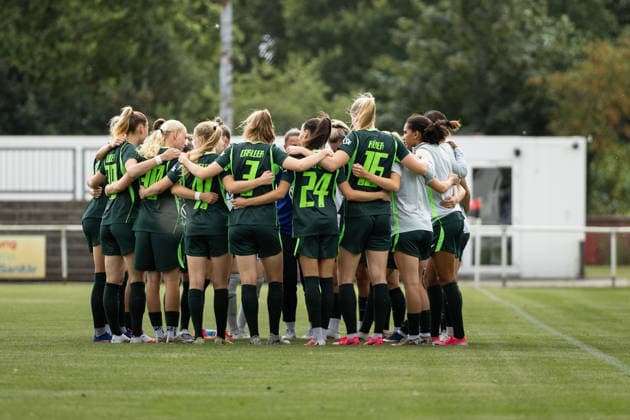 Fußball I Frauen I Testspiel I SV Meppen 1912 e.V. - VfL Wolfsburg I 19.07.2026 Team von VfL Wolfsburg Herzlake Hasetalstadion Niedersachsen Deutschland *** Soccer I Women I Friendly Match I SV Meppen 1912 e.V. vs. VfL Wolfsburg I July 19, 2026 VfL Wolfsburg team at Herzlake Hasetalstadion, Lower Saxony, Germany Copyright: xLobeca CedricxSiefkerx