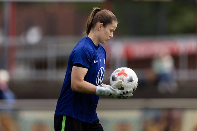 Fußball I Frauen I Testspiel I SV Meppen 1912 e.V. - VfL Wolfsburg I 19.07.2026 Stina Johannes (1, VfL Wolfsburg) Herzlake Hasetalstadion Niedersachsen Deutschland *** Soccer I Women I Friendly Match I SV Meppen 1912 e.V. vs. VfL Wolfsburg I July 19, 2026 Stina Johannes 1, VfL Wolfsburg Herzlake Hasetalstadion Lower Saxony Germany Copyright: xLobeca CedricxSiefkerx