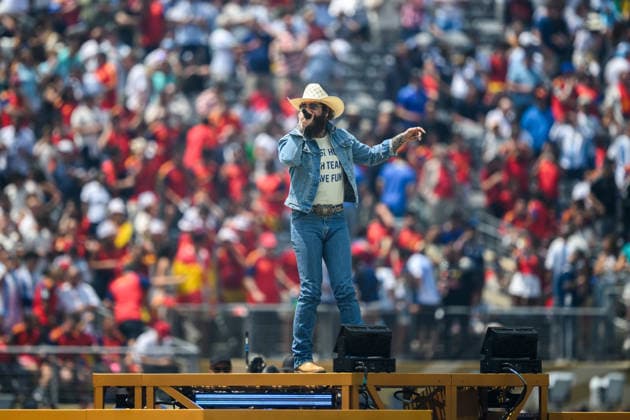 260719 Post Malone performs during the Closing ceremony ahead of the FIFA World Cup, WM, Weltmeisterschaft, Fussball 2026 final football match between Spain and Argentina on July 19, 2026 in East Rutherford, New Jersey. Photo: Joel Marklund BILDBYRAN kod JM JM0829 bbeng fotboll football soccer fotball vm fotbolls-vm fotball-vm fotbolls-vm 2026 fifa world cup 2026 final *** July 19, 2026: Post Malone performs during the closing ceremony ahead of the 2026 FIFA World Cup final soccer match between Spain and Argentina on July 19, 2026 in East Rutherford, New Jersey. Photo by Joel Marklund. BILDBYRAN code JM JM0829 bbeng soccer football soccer World Cup soccer World Cup 2026 FIFA World Cup 2026 final  Copyright: JOELxMARKLUND BB260719JM003