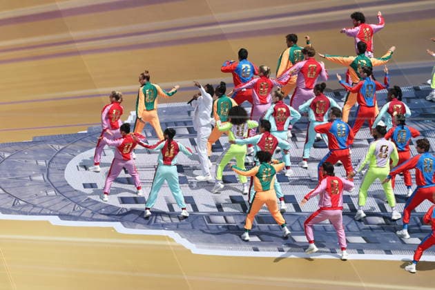 FIFA World Cup, WM, Weltmeisterschaft, Fussball 2026 final - Spain vs Argentina Dancers perform during the Closing Ceremony ahead of the FIFA World Cup 2026 final match Spain against Argentina, in New Jersey, USA, 19 July 2026. EAST RUTHERFORD United States  Copyright: xSARAHxYENESELx