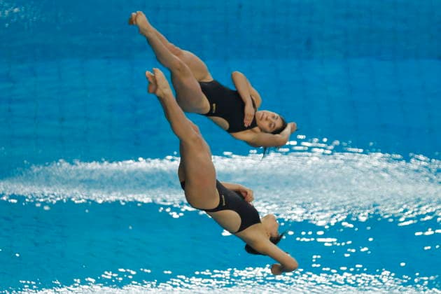 Mexico Diving Cup in Zapopan Lia Cueva and Mia Cueva of Mexico compete in the women s 3-meter synchronized springboard final at the Mexico Diving Cup in Zapopan, Mexico, 19 July 2026. ZAPOPAN Mexico  Copyright: xFRANCISCOxGUASCOx