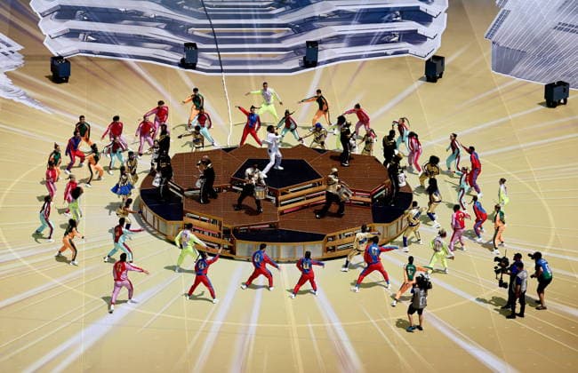 FIFA World Cup, WM, Weltmeisterschaft, Fussball 2026 final - Spain vs Argentina US YouTube creator IShowSpeed (C) performs during the Closing Ceremony ahead of the FIFA World Cup 2026 final match Spain against Argentina, in East Rutherford, New Jersey, USA, 19 July 2026. EAST RUTHERFORD United States  Copyright: xRONALDxWITTEKx