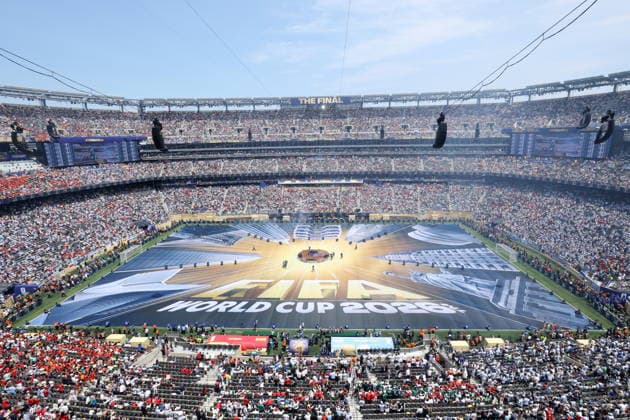 FIFA World Cup, WM, Weltmeisterschaft, Fussball 2026 final - Spain vs Argentina Fireworks go off during the Closing Ceremony ahead of the FIFA World Cup 2026 final match Spain against Argentina, in New Jersey, USA, 19 July 2026. EAST RUTHERFORD United States  Copyright: xSARAHxYENESELx