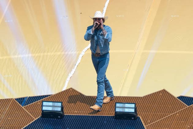 Post Malone bei der Abschlussfeier der Weltmeisterschaft FIFA World Cup, WM, Weltmeisterschaft, Fussball 2026 Final: Spanien v Argentinien 19 July 2026, FIFA World Cup 2026 Finale: Spanien v Argentinien (Final) at New York New Jersey Stadium in East Rutherford, New Jersey, USA. Photo: Marco Bader *** Post Malone at the closing ceremony of the 2026 FIFA World Cup Final between Spain and Argentina on July 19, 2026, at New York New Jersey Stadium in East Rutherford, New Jersey, USA. Photo by Marco Bader Copyright: HMBxMedia xMarcoxBader