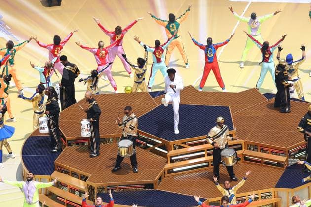 IShowSpeed performs during the closing ceremony Spain v Argentina, 2026 FIFA World Cup, WM, Weltmeisterschaft, Fussball Final, Football, New York New Jersey Stadium, East Rutherford, New Jersey, USA - 19 Jul 2026East Rutherford New York New Jersey Stadium New Jersey (NJ) United States of America  Copyright: xMichaelxZemanek Shutterstockx 16995475j