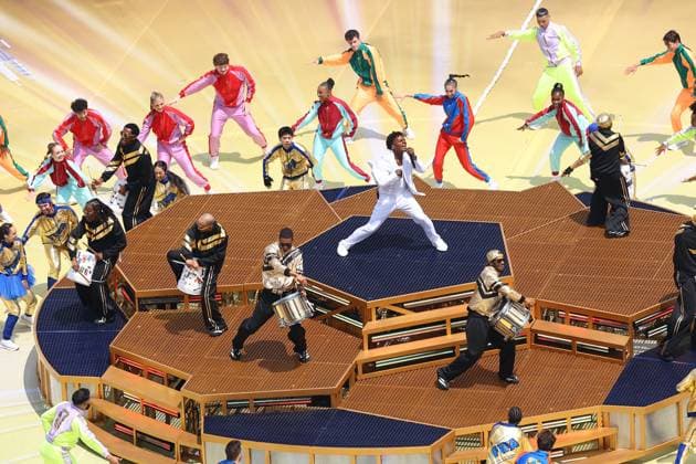 Sport Bilder des Tages IShowSpeed performs during the closing ceremony Spain v Argentina, 2026 FIFA World Cup, WM, Weltmeisterschaft, Fussball Final, Football, New York New Jersey Stadium, East Rutherford, New Jersey, USA - 19 Jul 2026East Rutherford New York New Jersey Stadium New Jersey (NJ) United States of America  Copyright: xMichaelxZemanek Shutterstockx 16995475k