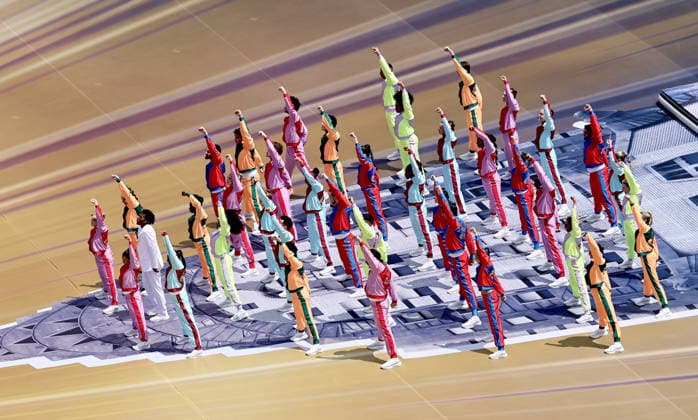 FIFA World Cup, WM, Weltmeisterschaft, Fussball 2026 final - Spain vs Argentina Dancers perform during the closing ceremony for the FIFA World Cup 2026 final match Spain against Argentina, in New Jersey, USA, 19 July 2026. EAST RUTHERFORD United States  Copyright: xRONALDxWITTEKx