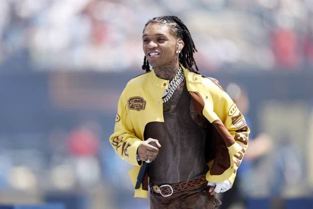 EAST RUTHERFORD, NEW JERSEY - Rapper Swae Lee during the FIFA World Cup, WM, Weltmeisterschaft, Fussball 2026â ¢ closing ceremony preceding the FIFA World Cup 2026 final between Spain and Argentina at the New York New Jersey Stadium on July 19, 2026, in East Rutherford, New Jersey, United States. MAURICE VAN STEEN ANP World Cup Soccer 2026 xVIxANPxSportx xMauricexvanxSteenxIVx 563854878 originalFilename: 563854878.jpg