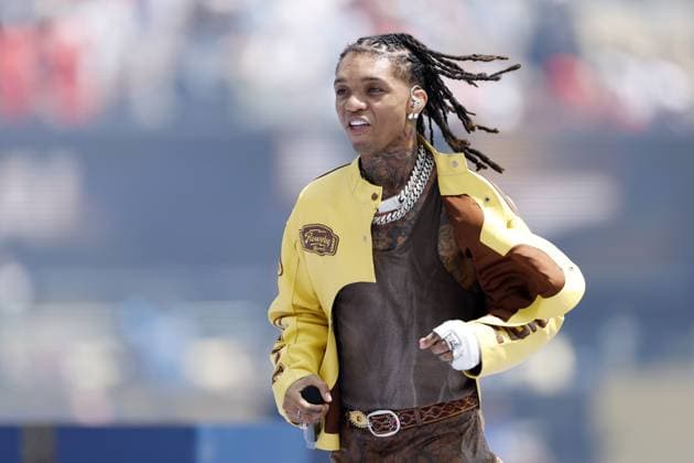 EAST RUTHERFORD, NEW JERSEY - Rapper Swae Lee during the FIFA World Cup, WM, Weltmeisterschaft, Fussball 2026â ¢ closing ceremony preceding the FIFA World Cup 2026 final between Spain and Argentina at the New York New Jersey Stadium on July 19, 2026, in East Rutherford, New Jersey, United States. MAURICE VAN STEEN ANP World Cup Soccer 2026 xVIxANPxSportx xMauricexvanxSteenxIVx 563854884 originalFilename: 563854884.jpg