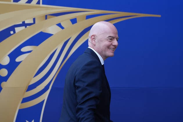 FIFA president Gianni Infantino before the start of the 2026 World Cup final between the national teams of Spain and Argentina at the New York New Jersey stadium in the US, 19 July 2026. 2026 World Cup Final: Spain vs. Argentina !ACHTUNG: NUR REDAKTIONELLE NUTZUNG!  Copyright: xOmarxAlonsox GRAF9131 20260719-55020938379_1