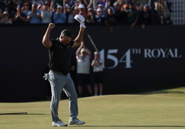 154th Open Golf Championships - Round 4 Ryan Fox of New Zealand reacts after winning British Open Golf Championships at Royal Birkdale in Southport, Britain, 19 July 2026. SOUTHPORT UNITED KINGDOM  Copyright: xADAMxVAUGHANx