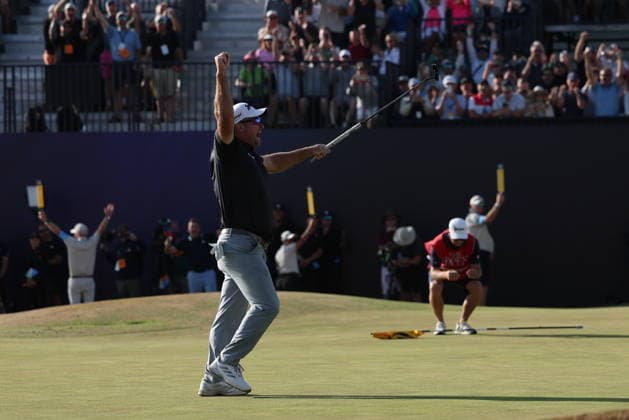 154th Open Golf Championships - Round 4 Ryan Fox of New Zealand reacts after winning British Open Golf Championships at Royal Birkdale in Southport, Britain, 19 July 2026. SOUTHPORT UNITED KINGDOM  Copyright: xADAMxVAUGHANx