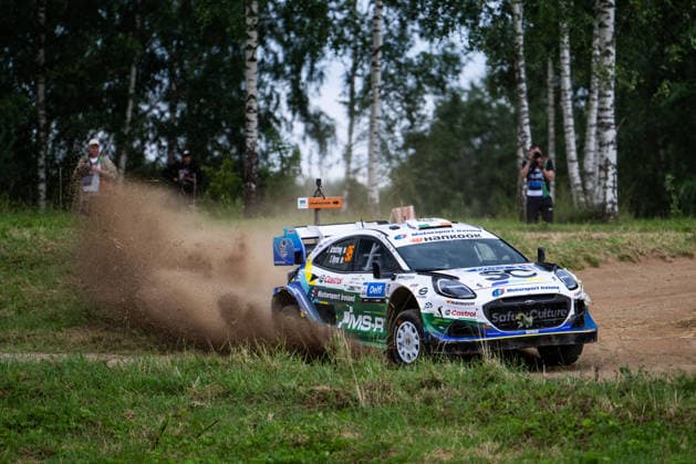 MOTORSPORTS - Rally - WRC, Motorsport Rallye, WM Delfi Rally Estonia Photo by IPA ABACAPRESS.COM86815163 - 95 Driver Jon Armstrong and co-driver Shane Byrne of the M Ford World Rally Team, driving the Ford Puma Rally1, are set to tackle the third day of the race during the 2026 FIA World Rally Championship (WRC) Delfi Rally Estonia on July 19 in Tartu, Estonia. Estonia Estonia  Copyright: xIPAxSport ABACAx