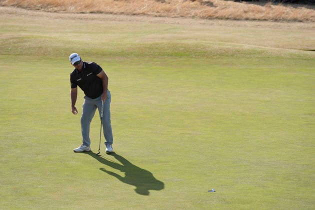 SOUTHPORT, ENGLAND - JULY 19: Ryan Fox (NZ) holes the winning put on the 72nd hole to win the 154th Open Championship at the Royal Birkdale Golf Club, Southport on July 19, 2026 in Merseyside, England The 154th British Open Championship