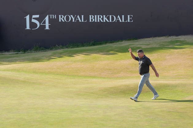 SOUTHPORT, ENGLAND - JULY 19: Ryan Fox (NZ) walks to the presentation after winning the 154th Open Championship at the Royal Birkdale Golf Club, Southport on July 19, 2026 in Merseyside, England The 154th British Open Championship