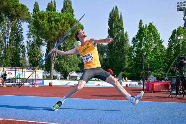 Quentin ALBERS (Germany, SC Potsdam e.V., Speerwurf) ITA, European Atheltics U18 Championships, Athletics, 19.07.2026, ITA, European Atheltics U18 Championships, Athletics, 19.07.2026, *** Quentin ALBERS, Germany, SC Potsdam e.V., Javelin Throw, ITA, European Athletics U18 Championships, Athletics, July 19, 2026, ITA, European Athletics U18 Championships, Athletics, July 19, 2026, Copyright: xEibnerxPressefoto JanxPapenfussx EP_JPS