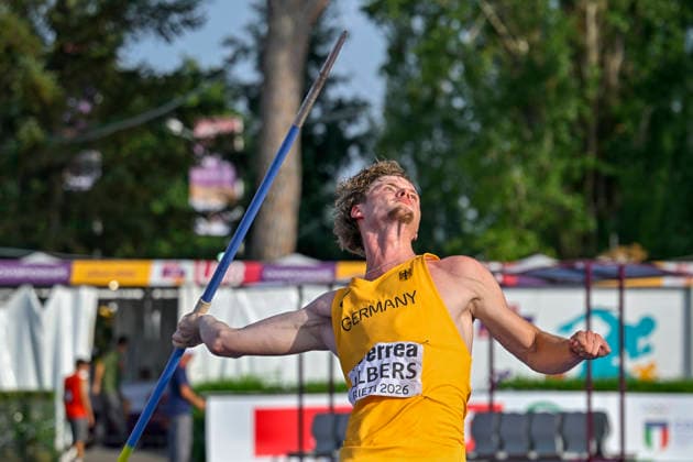 Quentin ALBERS (Germany, SC Potsdam e.V., Speerwurf) ITA, European Atheltics U18 Championships, Athletics, 19.07.2026, ITA, European Atheltics U18 Championships, Athletics, 19.07.2026, *** Quentin ALBERS, Germany, SC Potsdam e.V., Javelin Throw, ITA, European Athletics U18 Championships, Athletics, July 19, 2026, ITA, European Athletics U18 Championships, Athletics, July 19, 2026, Copyright: xEibnerxPressefoto JanxPapenfussx EP_JPS