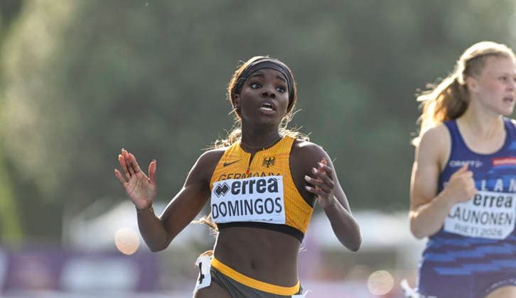 Delisha Benelisa DOMINGOS (Germany, TuS Lichterfelde, 110m Huerden) ITA, European Atheltics U18 Championships, Athletics, 19.07.2026, ITA, European Atheltics U18 Championships, Athletics, 19.07.2026, *** Delisha Benelisa DOMINGOS, Germany, TuS Lichterfelde, 110m Hurdles, ITA, European Athletics U18 Championships, Athletics, July 19, 2026, ITA, European Athletics U18 Championships, Athletics, July 19, 2026, Copyright: xEibnerxPressefoto JanxPapenfussx EP_JPS