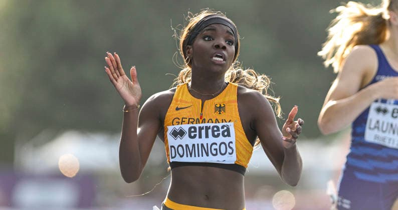 Delisha Benelisa DOMINGOS (Germany, TuS Lichterfelde, 110m Huerden) ITA, European Atheltics U18 Championships, Athletics, 19.07.2026, ITA, European Atheltics U18 Championships, Athletics, 19.07.2026, *** Delisha Benelisa DOMINGOS, Germany, TuS Lichterfelde, 110m Hurdles, ITA, European Athletics U18 Championships, Athletics, July 19, 2026, ITA, European Athletics U18 Championships, Athletics, July 19, 2026, Copyright: xEibnerxPressefoto JanxPapenfussx EP_JPS