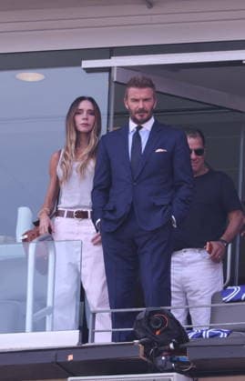 2026 World Cup Final - Beckham Family In The Stands - USA Victoria Beckham and David Beckham in the stands during the Closing ceremony ahead of the FIFA World Cup, WM, Weltmeisterschaft, Fussball 2026 final football match between Spain and Argentina on July 19, 2026 in East Rutherford, NJ, USA. Photo by Charles Guerin ABACAPRESS.COM East Rutherford NJ United States  Copyright: xGuerinxCharles ABACAx