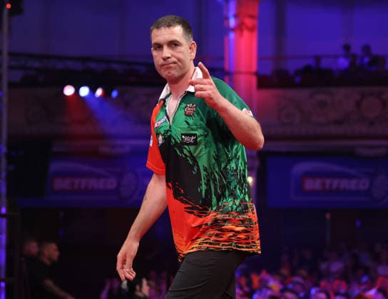 World Matchplay Darts 2026 William O Connor during the 2026 World Matchplay darts at Winter Gardens, Blackpool, UK on 19 July 2026. Blackpool Winter Gardens UK Editorial use only , Copyright: xChrisxSargeantx PSI-24526-0155