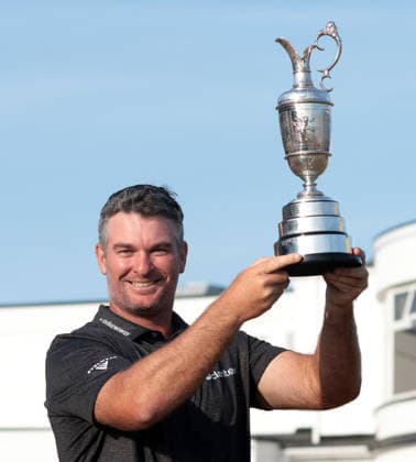 New Zealand s Ryan Fox holds the Claret jug after victory at the 154th Open Championship at Royal Birkdale in Southport, on Sunday, July 19, 2026. Cox won the tournament with a score of ten under par.  LON2026071917 HUGOxPHILPOTT