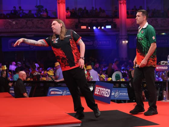 World Matchplay Darts 2026 Ryan Searle during the 2026 World Matchplay darts at Winter Gardens, Blackpool, UK on 19 July 2026. Blackpool Winter Gardens UK Editorial use only , Copyright: xChrisxSargeantx PSI-24526-0163