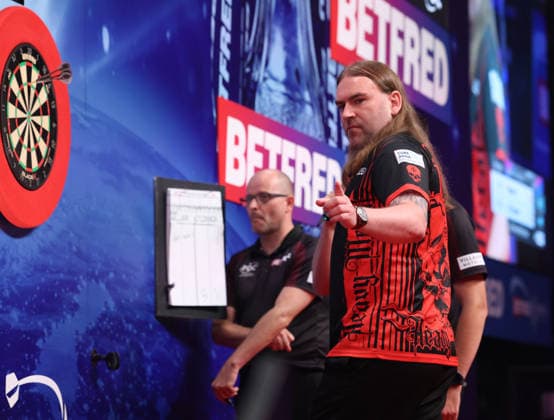 World Matchplay Darts 2026 Ryan Searle during the 2026 World Matchplay darts at Winter Gardens, Blackpool, UK on 19 July 2026. Blackpool Winter Gardens UK Editorial use only , Copyright: xChrisxSargeantx PSI-24526-0168