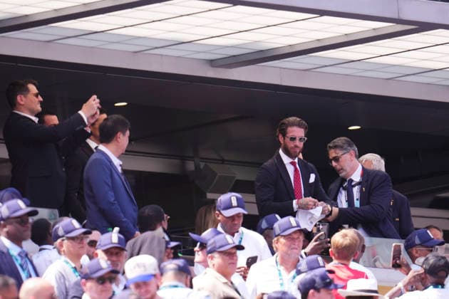 July 19, 2026, East Rutherford, New Jersey, United States: Sergio Ramos attends during the FIFA World Cup, WM, Weltmeisterschaft, Fussball 2026 Final match between Winner Spain and Argentina at New York New Jersey Stadium on July 19, 2026 in East Rutherford, United States. East Rutherford United States - ZUMAa181 20260719_zaa_a181_007 Copyright: xJosexBretonx