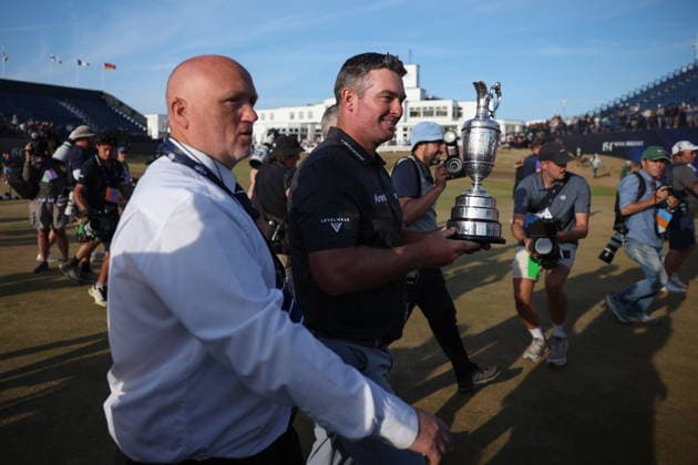 154th Open Golf Championships - Round 4 Ryan Fox of New Zealand poses with the Claret Jug after winning British Open Golf Championships at Royal Birkdale in Southport, Britain, 19 July 2026. SOUTHPORT UNITED KINGDOM  Copyright: xADAMxVAUGHANx