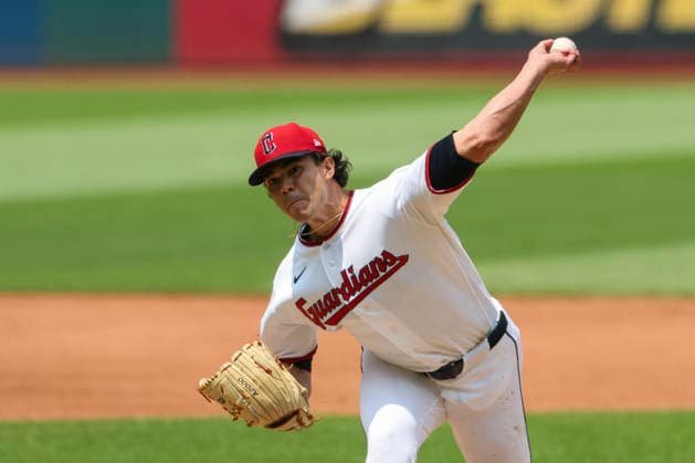 July 19, 2026: Cleveland Guardians pitcher Joey Cantillo (54) throws a pitch during the third inning of the Major League Baseball game between the Pittsburgh Pirates and Cleveland Guardians at Progressive Field in Cleveland, Ohio. CSM Cleveland United States of America - ZUMAc04_ 20260719_zma_c04_001 Copyright: xBrianxFisherx