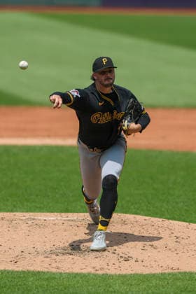 July 19, 2026: Pittsburgh Pirates pitcher Paul Skenes (30) throws a pitch during the third inning of the Major League Baseball game between the Pittsburgh Pirates and Cleveland Guardians at Progressive Field in Cleveland, Ohio. CSM Cleveland United States of America - ZUMAc04_ 20260719_zma_c04_010 Copyright: xBrianxFisherx