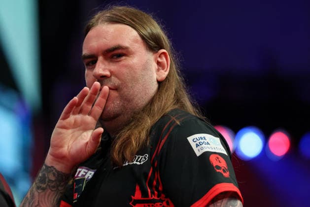 RECORD DATE NOT STATED 19th July 2026, Winter Gardens, Blackpool, Lancashire, England; 2026 Betfred World Matchplay Darts, Day Two; Ryan Searle reacts during his game against William O Connor AidanxHunter