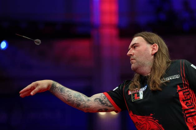 RECORD DATE NOT STATED 19th July 2026, Winter Gardens, Blackpool, Lancashire, England; 2026 Betfred World Matchplay Darts, Day Two; Ryan Searle in action at the oche in his game against William O Connor AidanxHunter
