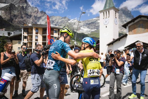 62 Giro Ciclistico Valle DAosta TURIM, TU - 19.07.2026: 62 GIRO CICLISTICO VALLE DAOSTA - Cycling - 62nd Giro Ciclistico Valle D& 39;Aosta - 4th and final stage, from Valtournenche to Breuil-Cervinia in Italy, held this Sunday (19). In the photo, Henrique Bravo (BRA), from the Soudal Quick-Step Development team, winner of the 62nd Giro. (Photo: Luca Castro Fotoarena) x2986904x  LucaxCastro