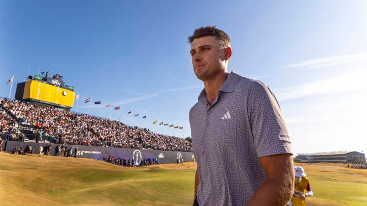 SOUTHPORT, ENGLAND 20260719 En mycket besviken Ludvig Aberg gar av den artonde greenen efter att ha missat sin par putt under tävlingens sista dag pa The Open Championship pa Royal Birkdale Golf Club. SOUTHPORT ENGLAND x1019x *** SOUTHPORT, ENGLAND 20260719 A very disappointed Ludvig Aberg walks off the 18th green after missing his par putt on the final day of The Open Championship at Royal Birkdale Golf Club, SOUTHPORT, ENGLAND x1019x  Copyright: xChristerxHöglund TTx BRITISH OPEN CHAMPIONSHIP
