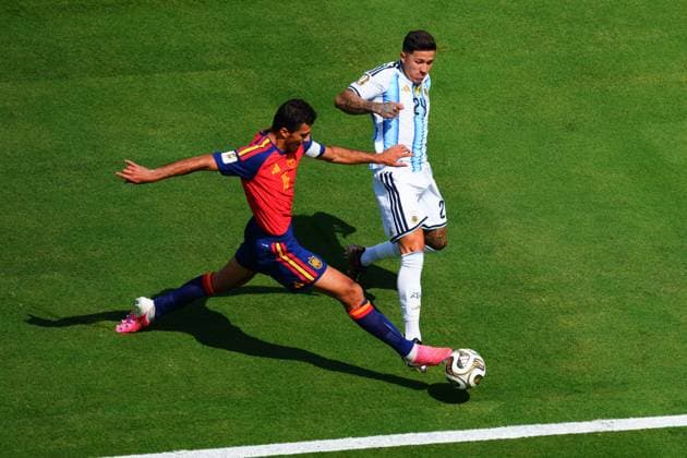 Rodri of Spain and Enzo Fernandez of Argentina Spain v Argentina, 2026 FIFA World Cup, WM, Weltmeisterschaft, Fussball Final, Football, New York New Jersey Stadium, East Rutherford, New Jersey, USA - 19 Jul 2026East Rutherford New York New Jersey Stadium New Jersey (NJ) United States of America  Copyright: xJavierxGarcia Shutterstockx 16995474z