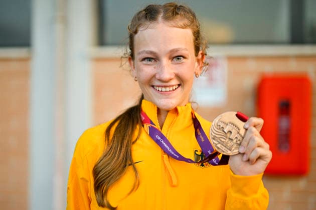 Lea VOELCKER (Germany, Munich Athletics, Hochsprung) ITA, European Atheltics U18 Championships, Athletics, 19.07.2026, ITA, European Atheltics U18 Championships, Athletics, 19.07.2026, *** Lea VOELCKER, Germany, Munich Athletics, High Jump, ITA, European Athletics U18 Championships, Athletics, July 19, 2026, ITA, European Athletics U18 Championships, Athletics, July 19, 2026, Copyright: xEibnerxPressefoto JanxPapenfussx EP_JPS
