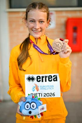 Lea VOELCKER (Germany, Munich Athletics, Hochsprung) ITA, European Atheltics U18 Championships, Athletics, 19.07.2026, ITA, European Atheltics U18 Championships, Athletics, 19.07.2026, *** Lea VOELCKER, Germany, Munich Athletics, High Jump, ITA, European Athletics U18 Championships, Athletics, July 19, 2026, ITA, European Athletics U18 Championships, Athletics, July 19, 2026, Copyright: xEibnerxPressefoto JanxPapenfussx EP_JPS