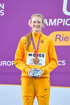 Lea VOELCKER (Germany, Munich Athletics, Hochsprung) ITA, European Atheltics U18 Championships, Athletics, 19.07.2026, ITA, European Atheltics U18 Championships, Athletics, 19.07.2026, *** Lea VOELCKER, Germany, Munich Athletics, High Jump, ITA, European Athletics U18 Championships, Athletics, July 19, 2026, ITA, European Athletics U18 Championships, Athletics, July 19, 2026, Copyright: xEibnerxPressefoto JanxPapenfussx EP_JPS