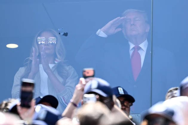 Mg New York (Stati Uniti) 19 07 2026 - Mondiali di Calcio 2026 Spagna-Argentina foto Matteo Gribaudi Image nella foto: Donald Trump-Melania Trump 