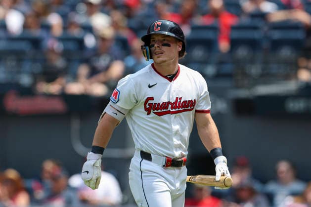 MLB, Baseball Herren, USA 2026: Pirates Vs Guardians JUL 19 July 19, 2026: Cleveland Guardians second baseman Travis Bazzana (37) walks off the field after striking out during the first inning of the Major League Baseball game between the Pittsburgh Pirates and Cleveland Guardians at Progressive Field in Cleveland, Ohio. Brian Fisher CSM (Credit Image: Â Brian Fisher Cal Media) Cleveland Ohio United States of America EDITORIAL USE ONLY Copyright: xx ZUMA-20260719_zma_c04_012.jpg BrianxFisherx csmphotothree504889