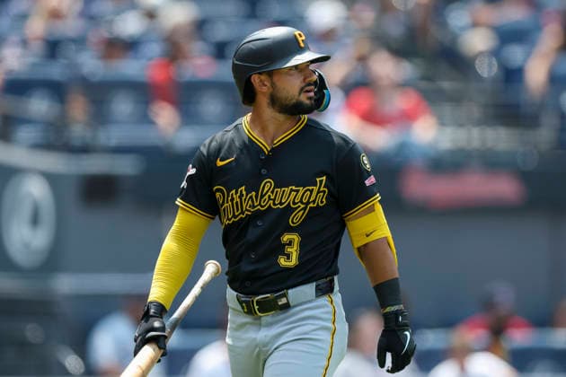 MLB, Baseball Herren, USA 2026: Pirates Vs Guardians JUL 19 July 19, 2026: Pittsburgh Pirates second baseman Nick Gonzales (3) walks off the field after striking out during the fourth inning of the Major League Baseball game between the Pittsburgh Pirates and Cleveland Guardians at Progressive Field in Cleveland, Ohio. Brian Fisher CSM (Credit Image: Â Brian Fisher Cal Media) Cleveland Ohio United States of America EDITORIAL USE ONLY Copyright: xx ZUMA-20260719_zma_c04_005.jpg BrianxFisherx csmphotothree504896