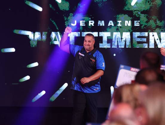 World Matchplay Darts 2026 Jermaine Wattimena during the 2026 World Matchplay darts at Winter Gardens, Blackpool, UK on 19 July 2026. Blackpool Winter Gardens UK Editorial use only , Copyright: xChrisxSargeantx PSI-24526-0189