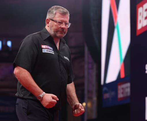 World Matchplay Darts 2026 James Wade during the 2026 World Matchplay darts at Winter Gardens, Blackpool, UK on 19 July 2026. Blackpool Winter Gardens UK Editorial use only , Copyright: xChrisxSargeantx PSI-24526-0202