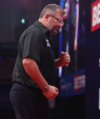 World Matchplay Darts 2026 James Wade during the 2026 World Matchplay darts at Winter Gardens, Blackpool, UK on 19 July 2026. Blackpool Winter Gardens UK Editorial use only , Copyright: xChrisxSargeantx PSI-24526-0203