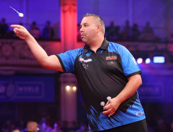 World Matchplay Darts 2026 Jermaine Wattimena during the 2026 World Matchplay darts at Winter Gardens, Blackpool, UK on 19 July 2026. Blackpool Winter Gardens UK Editorial use only , Copyright: xChrisxSargeantx PSI-24526-0204