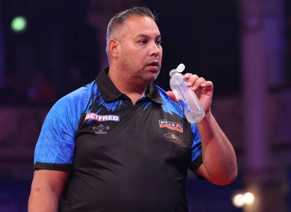 World Matchplay Darts 2026 Jermaine Wattimena during the 2026 World Matchplay darts at Winter Gardens, Blackpool, UK on 19 July 2026. Blackpool Winter Gardens UK Editorial use only , Copyright: xChrisxSargeantx PSI-24526-0206
