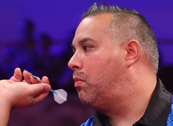 World Matchplay Darts 2026 Jermaine Wattimena during the 2026 World Matchplay darts at Winter Gardens, Blackpool, UK on 19 July 2026. Blackpool Winter Gardens UK Editorial use only , Copyright: xChrisxSargeantx PSI-24526-0208