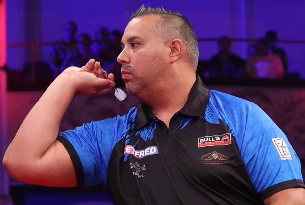 World Matchplay Darts 2026 Jermaine Wattimena during the 2026 World Matchplay darts at Winter Gardens, Blackpool, UK on 19 July 2026. Blackpool Winter Gardens UK Editorial use only , Copyright: xChrisxSargeantx PSI-24526-0209
